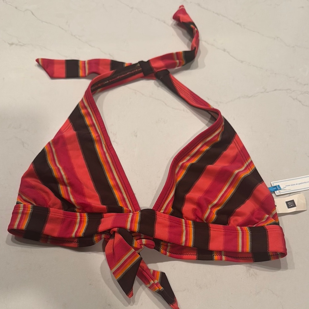Gap Striped Halter Bikini Top